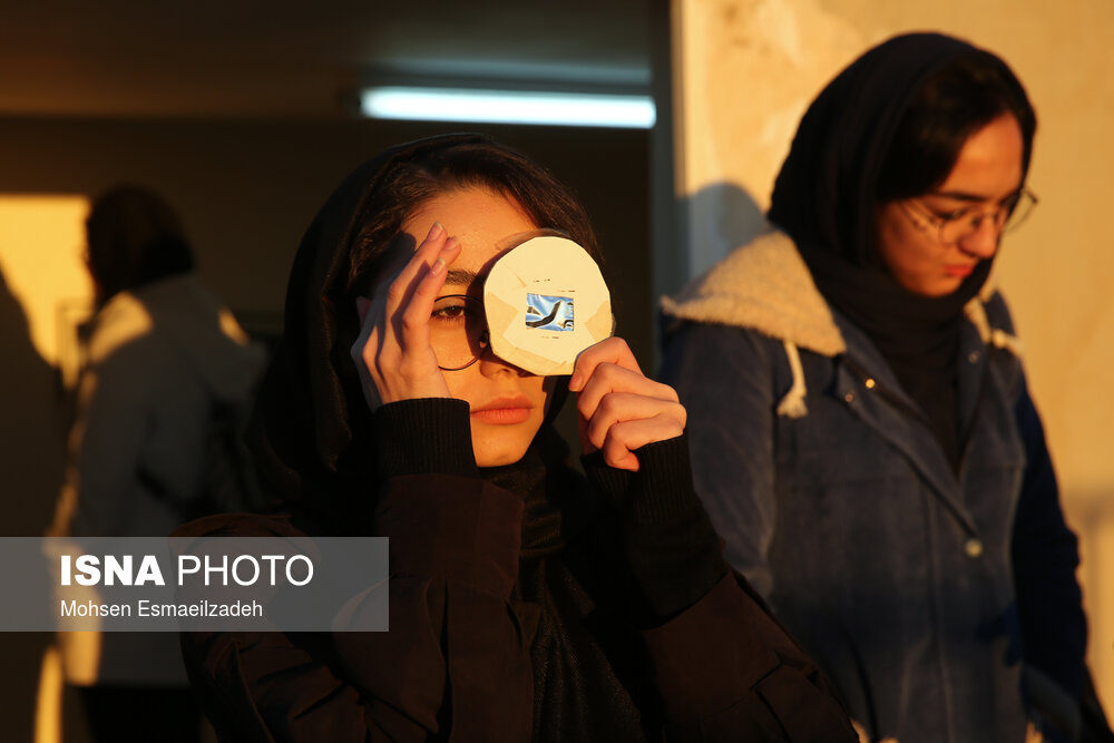 خورشیدگرفتگی ۵ دی - افلاک‌نما دانشگاه فردوسی مشهد