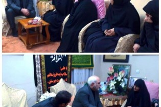 حضور ظریف و همسرش در منزل شهید حاج قاسم سلیمانی