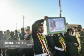 پیکر پاک شهید ابومهدی المهندس وارد جمعیت شد