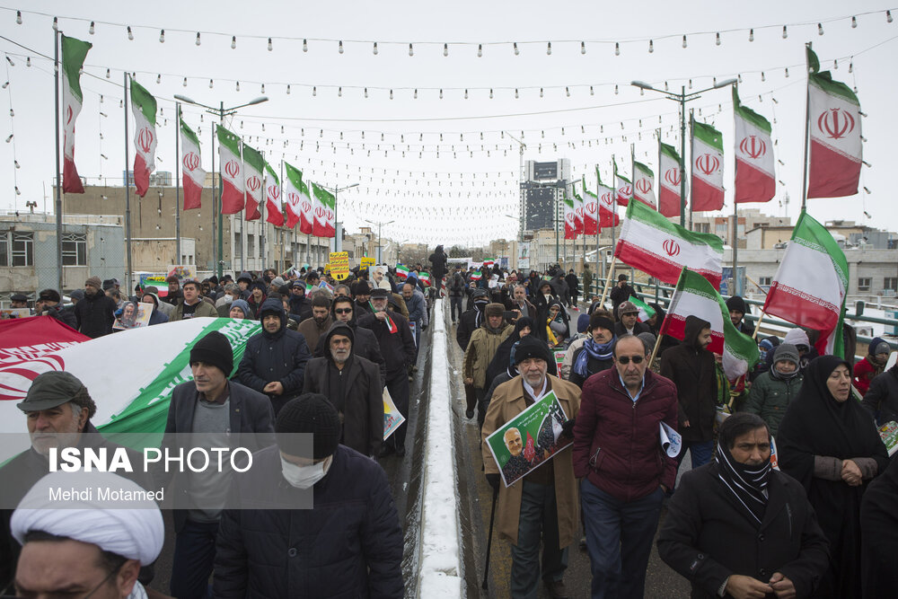 راهپیمایی ۲۲ بهمن در قزوین