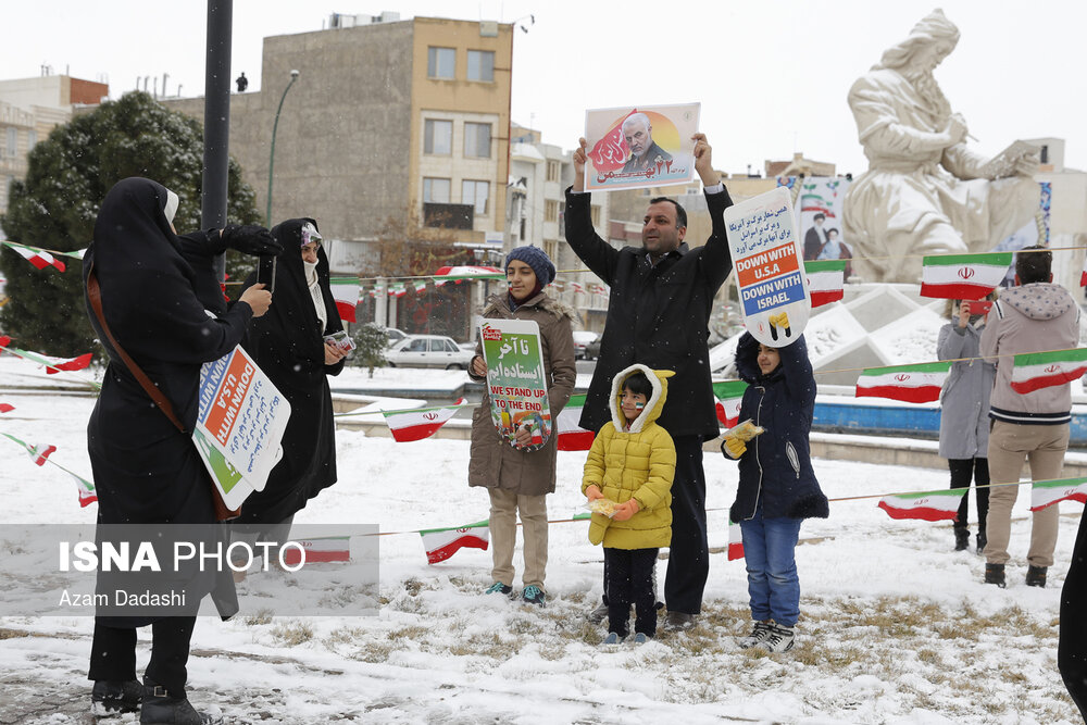 راهپیمایی ۲۲ بهمن در قزوین