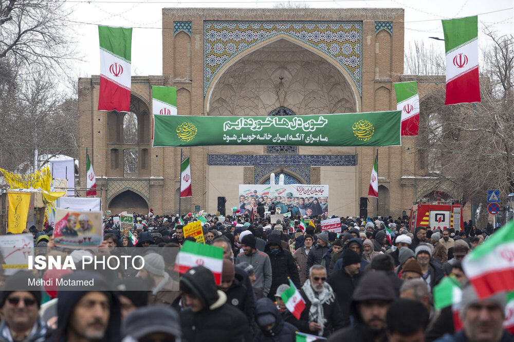 راهپیمایی ۲۲ بهمن در قزوین