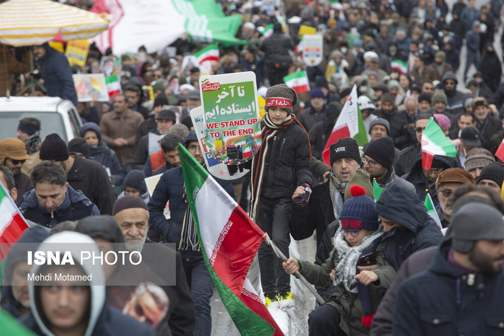 راهپیمایی ۲۲ بهمن در قزوین