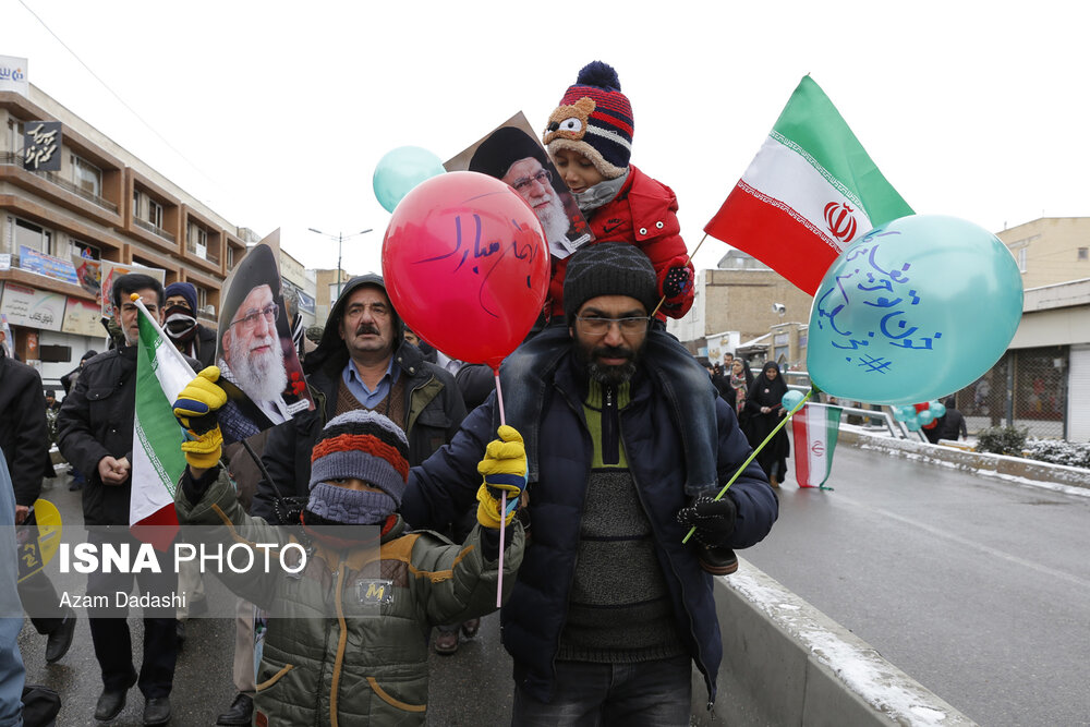 راهپیمایی ۲۲ بهمن در قزوین