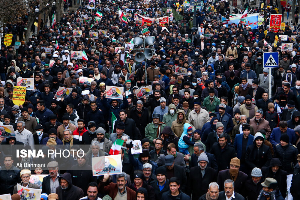 راهپیمایی ۲۲ بهمن در چناران