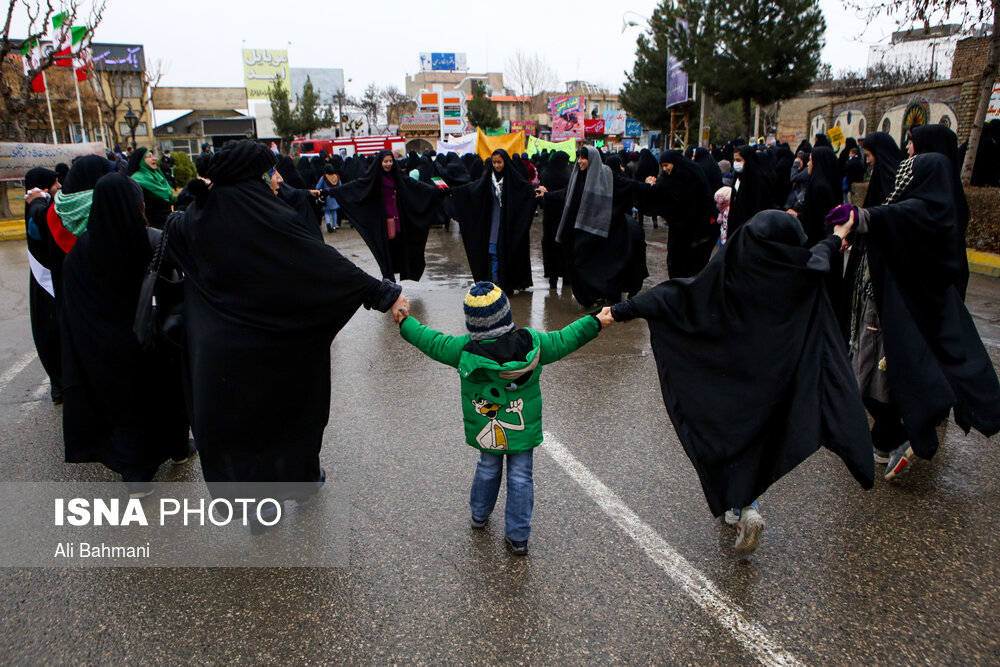 راهپیمایی ۲۲ بهمن در چناران