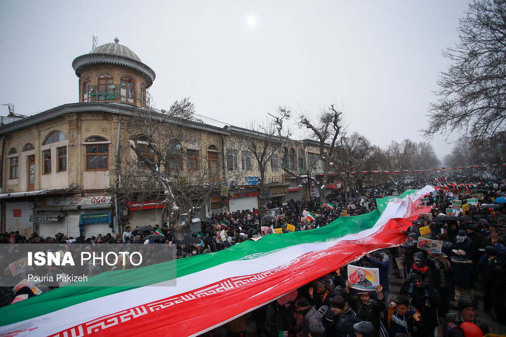 راهپیمایی ۲۲ بهمن در همدان