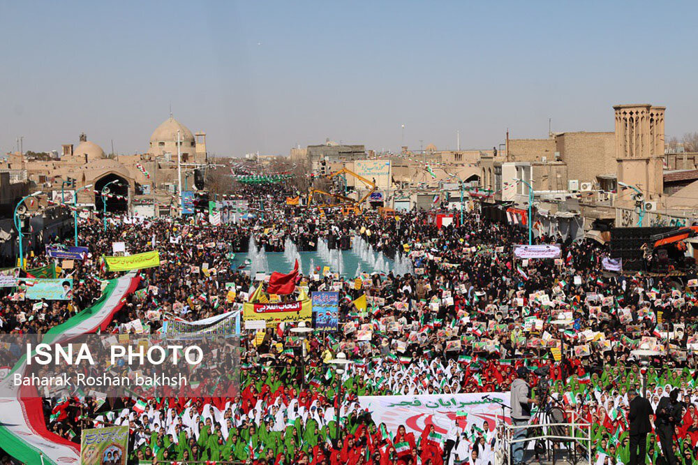 راهپیمایی 22 بهمن در یزد