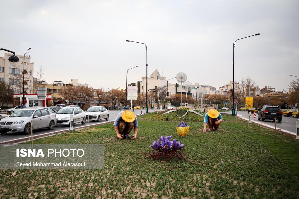 زیباسازی شهر در آستانه سال نو