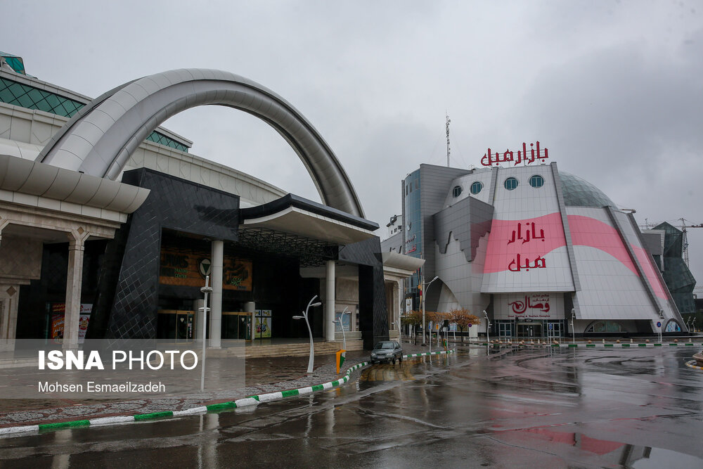 تعطیلی بازارهای مشهد در پی شیوع کرونا ـ میدان بهارستان