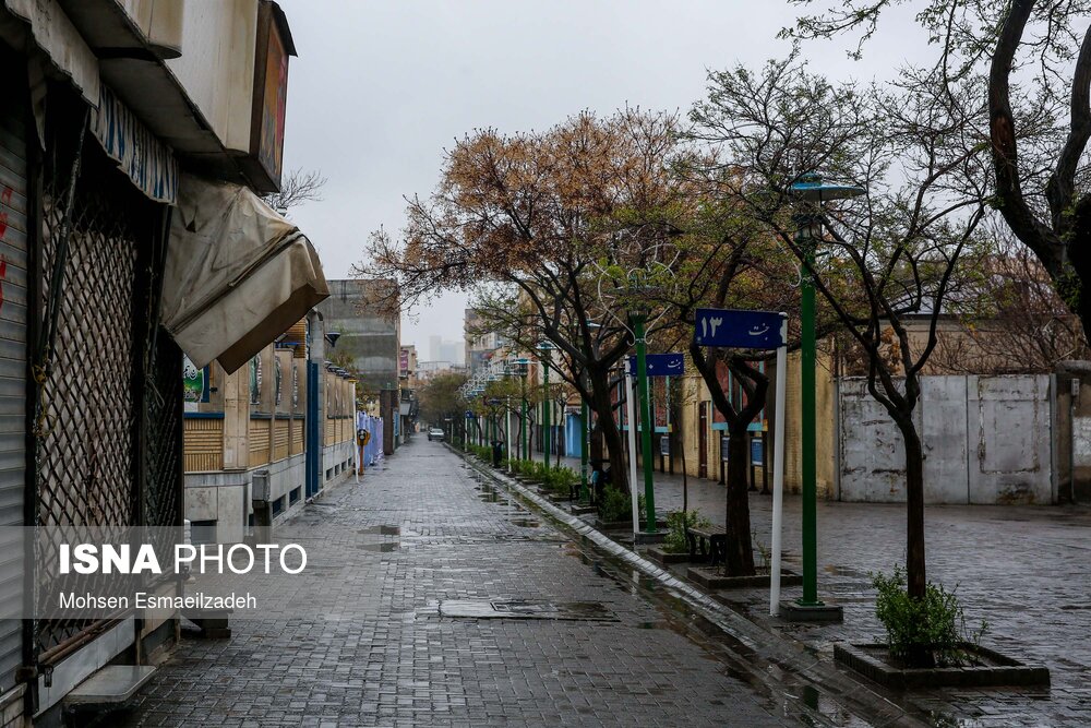 تعطیلی بازارهای مشهد در پی شیوع کرونا ـ بازار جنت