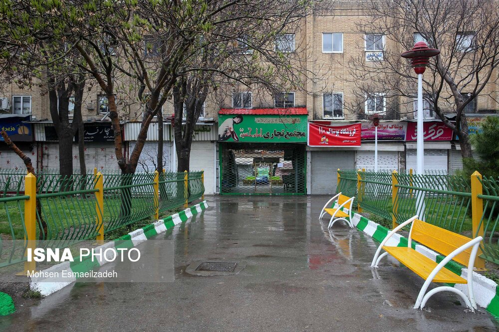 تعطیلی بازارهای مشهد در پی شیوع کرونا ـ میدان هفده شهریور