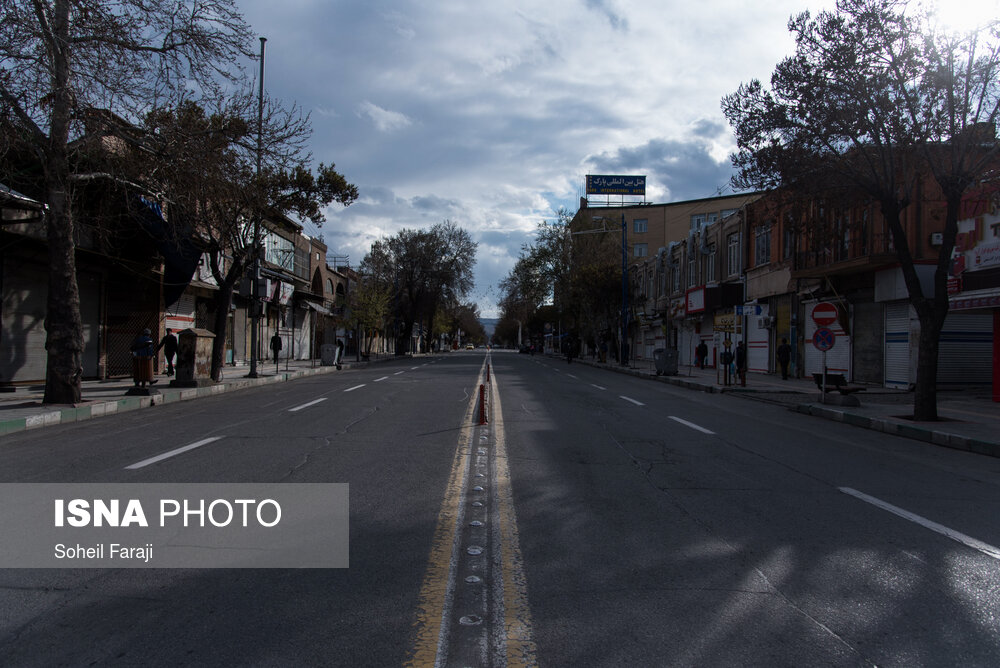 محدود سازی تردد در خیابان های مرکزی شهر ارومیه