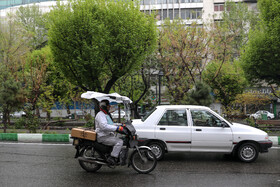 بارش باران بهاری در تهران