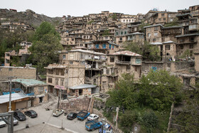نمایی از روستای پلکانی کنگ