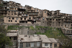نمایی از روستای پلکانی کنگ