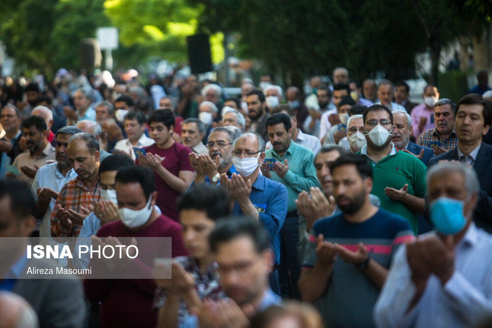 اقامه نماز  عید سعید فطر مشهد - خیابان ابوذر غفاری