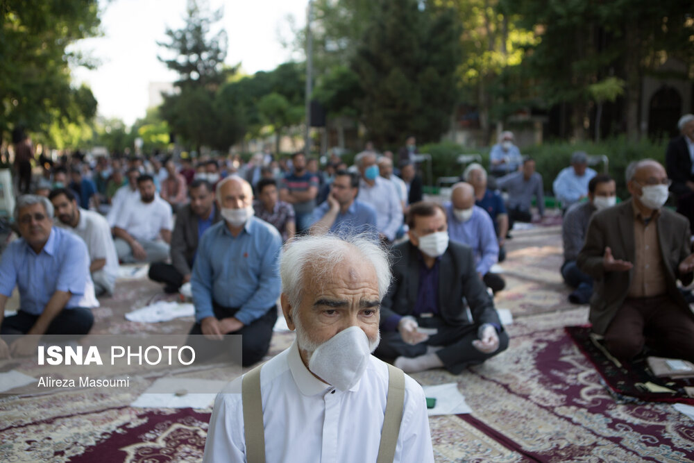 اقامه نماز  عید سعید فطر مشهد - خیابان ابوذر غفاری