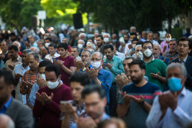 اقامه نماز  عید سعید فطر مشهد - خیابان ابوذر غفاری