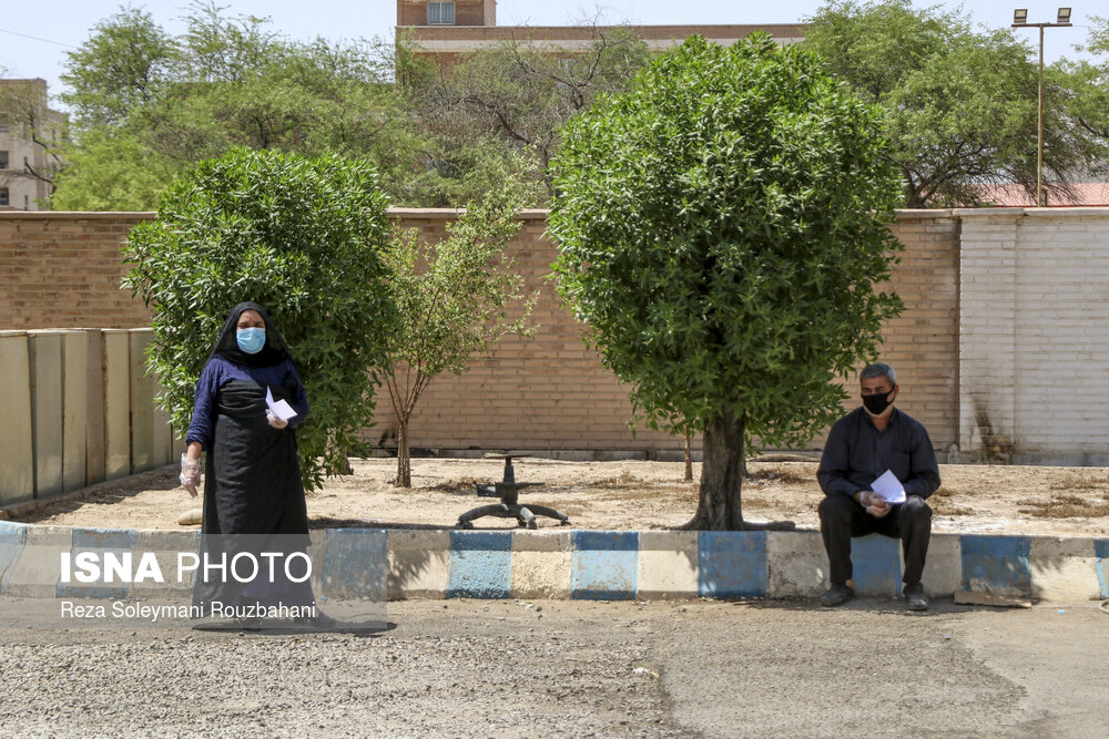 تست سرپایی کرونا در اهواز