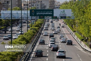 ترافیک نیمه سنگین در آزادراه کرج به تهران