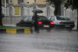 وقوع رگبار باران در نقاط مختلف کشور