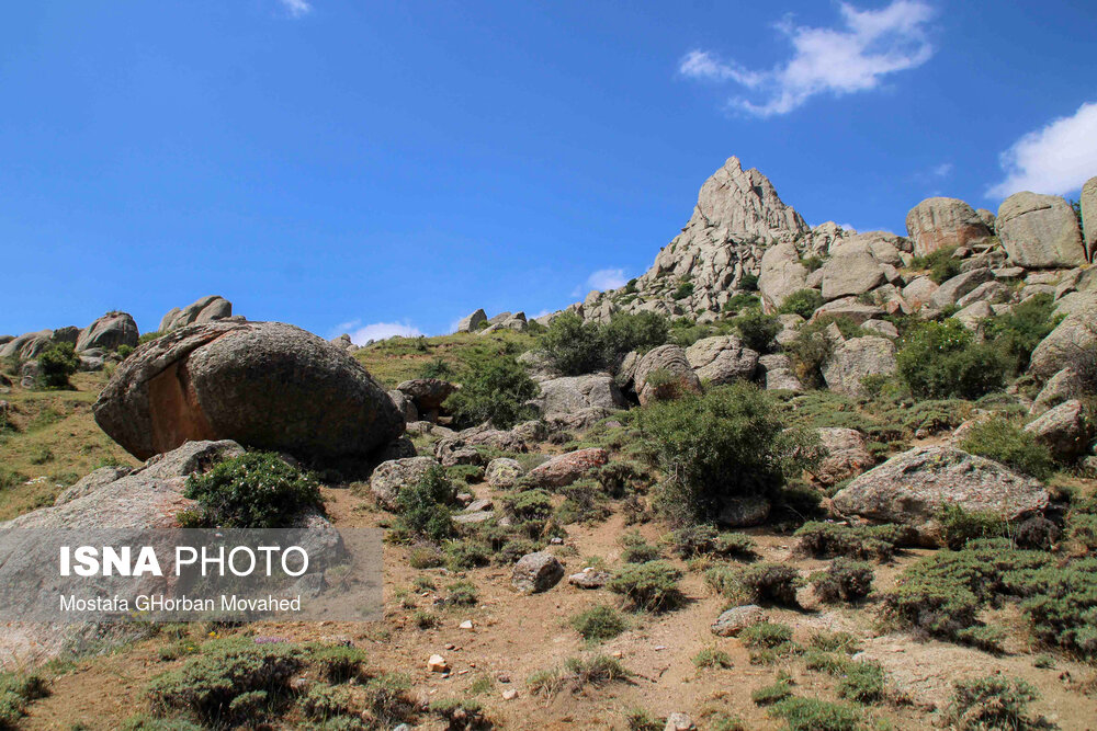 طبیعت ارتفاعات روستای مزرعه و قلعه شیور