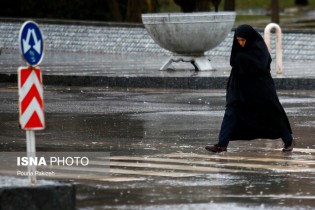 تداوم رگبار باران در نقاط مختلف کشور