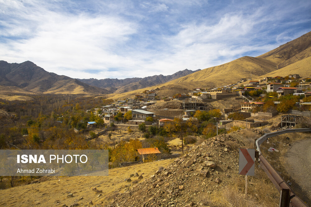 پاییز در دامنه کوه وتوس - روستای کهندان قم