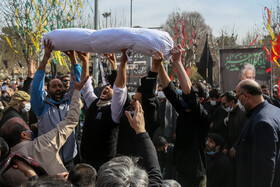 تشییع و تدفین شهید گمنام در قم
