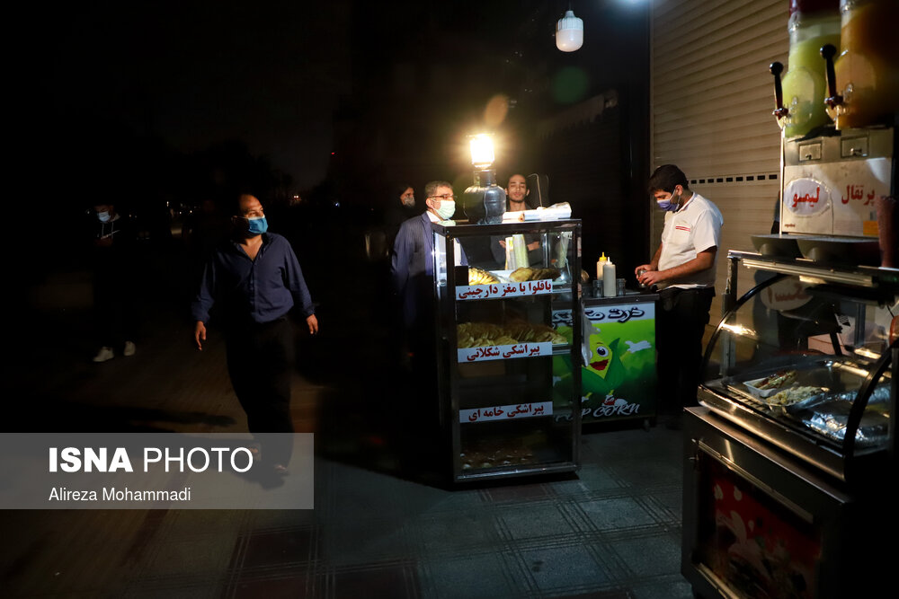 قطع برق بازار پرتردد اهواز