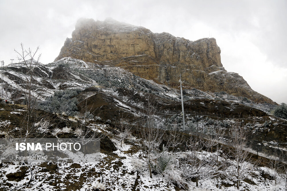 بارش اولین برف زمستانی در اصفهان