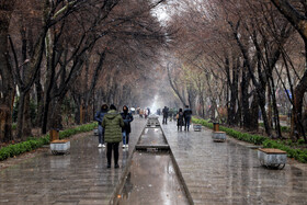 بارش اولین برف زمستانی در اصفهان