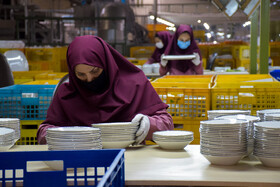 بازدید از خط تولید کارخانه ی چینی زرین اصفهان