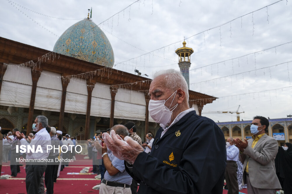 اقامه نماز عید قربان ـ حرم  مطهر احمد ابن موسی شاهچراغ - (ع)