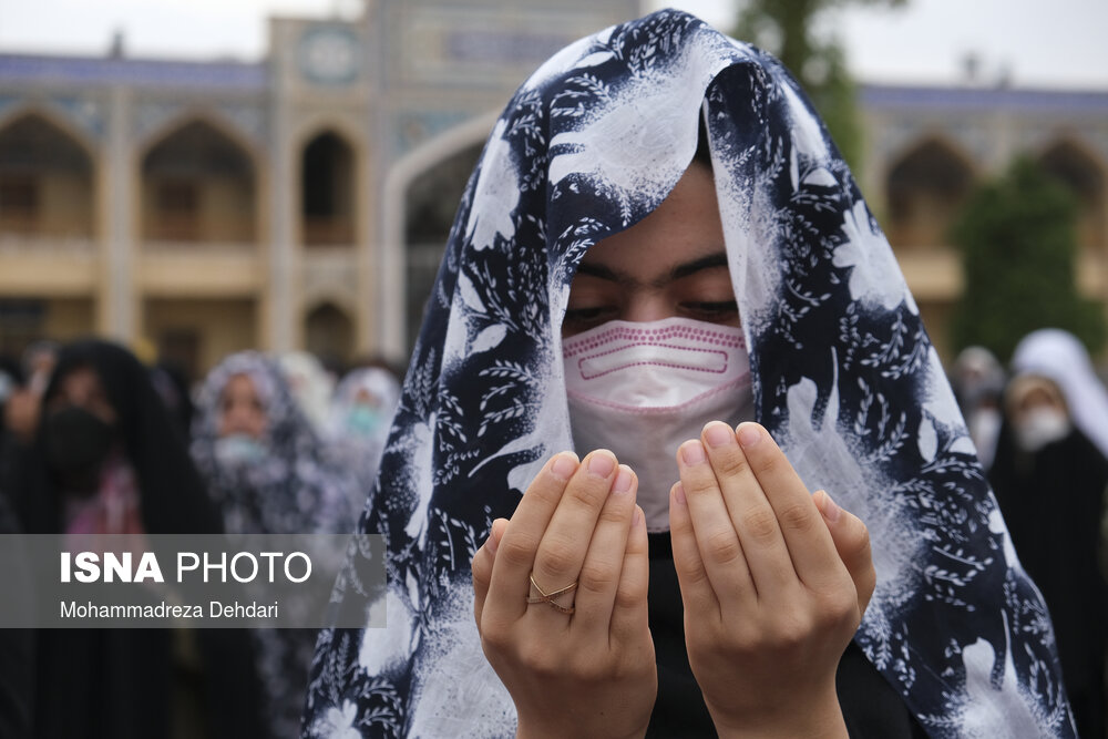 اقامه نماز عید قربان ـ حرم  مطهر احمد ابن موسی شاهچراغ - (ع)
