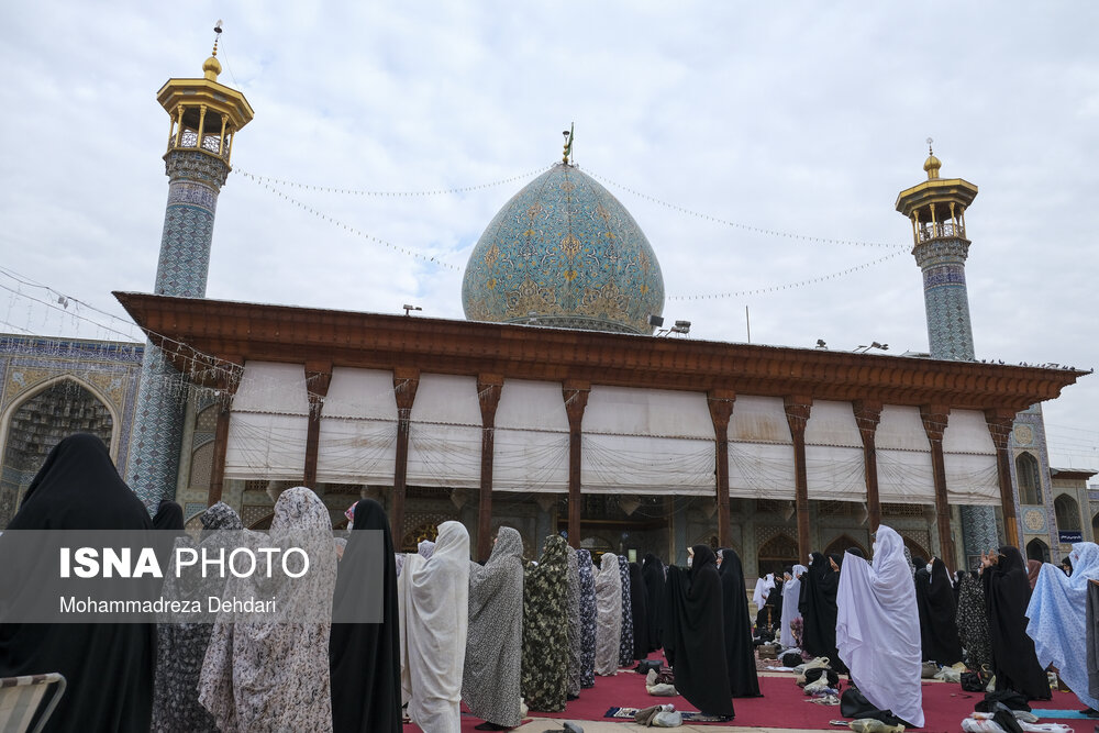 اقامه نماز عید قربان ـ حرم  مطهر احمد ابن موسی شاهچراغ - (ع)