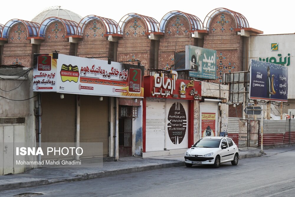 تعطیلی اصناف بندرعباس در پیک پنجم کرونا