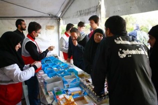مشارکت ۲۰۰ امدادگر در راهپیمایی جاماندگان اربعین در تهران