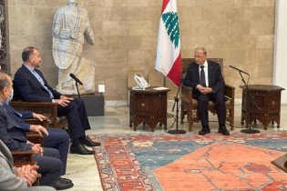دیدار وزیر خارجه کشورمان با رییس جمهور لبنان