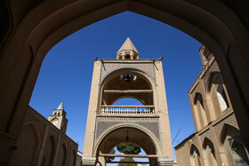 ناقوس کلیسای وانک در حاشیه بازدید تور محله اروپایی اصفهان