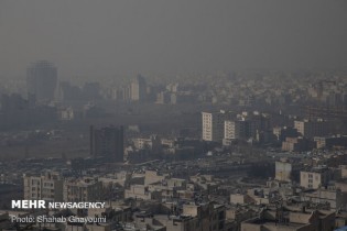 آلودگی هوا در مناطق پرتردد شهر تهران