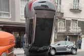 تصادف عجیب اسپورتیج در خیابان فرعی