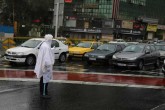 افزایش بار ترافیکی معابر پایتخت در صبح بارانی