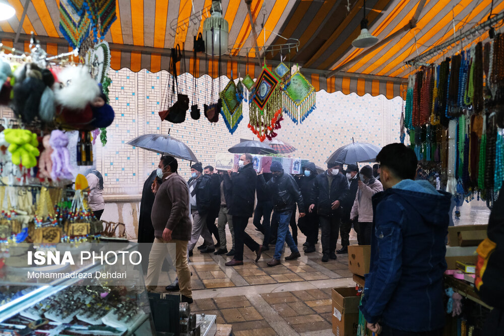 تشییع  پیکر «شهید حبیب الله حقیقی» - بازار شاهچراغ شیراز