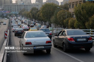 ترافیک سنگین در محور شهریار- تهران