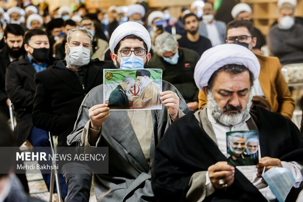 سخنرانی تصویری رهبر معظم انقلاب در جمع مردم قم