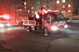 آتش سوزی در برج مسکونی بلوار تعاون/ ۴ نفر فوت شدند