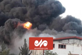 جزئیات آتش سوزی در منطقه صنعتی چرم شهر اشتهارد