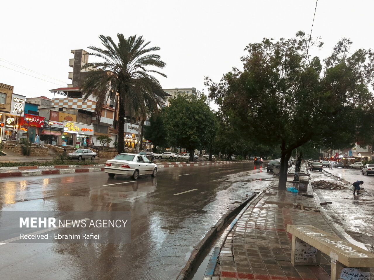 بارش باران در بندرعباس